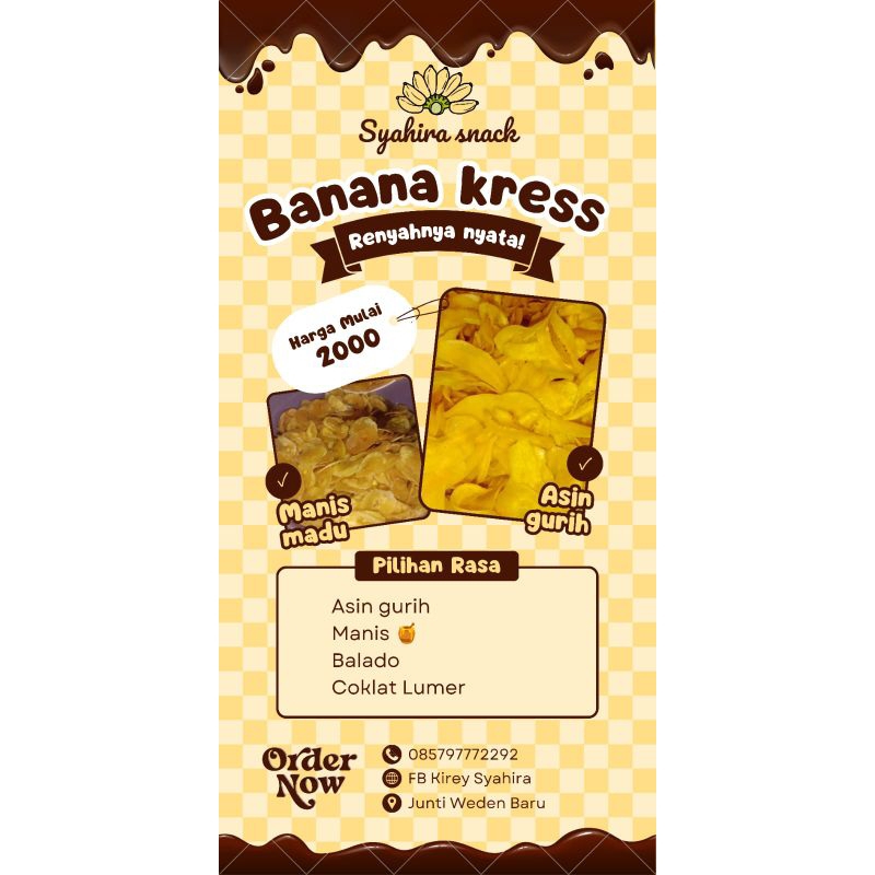 

keripik pisang enak gurih renyah bikin nagih