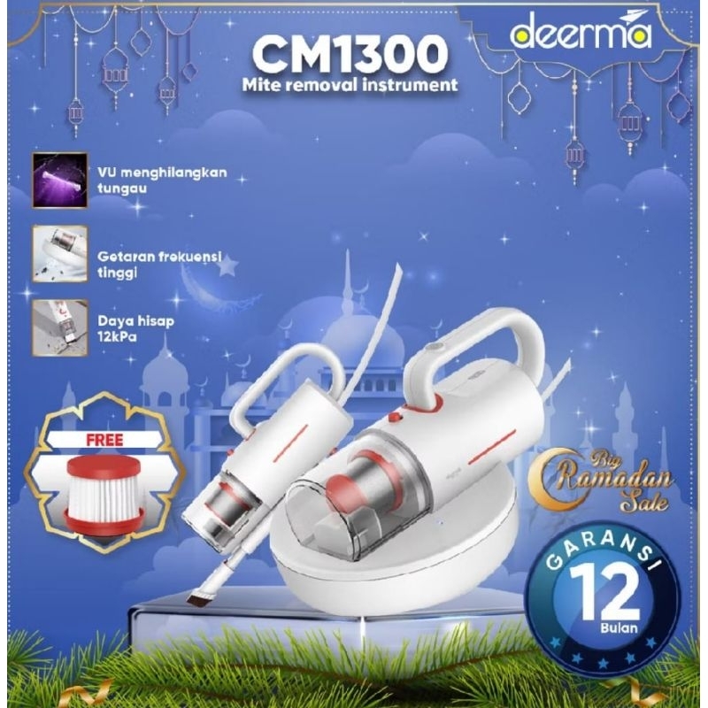 Deerma CM1300UV Mites hand-held vacuum cleaner home - [Preloved]