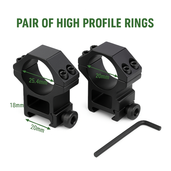 Mounting Rell 22 OD 30 Pendek Mounting Teleskop Rail