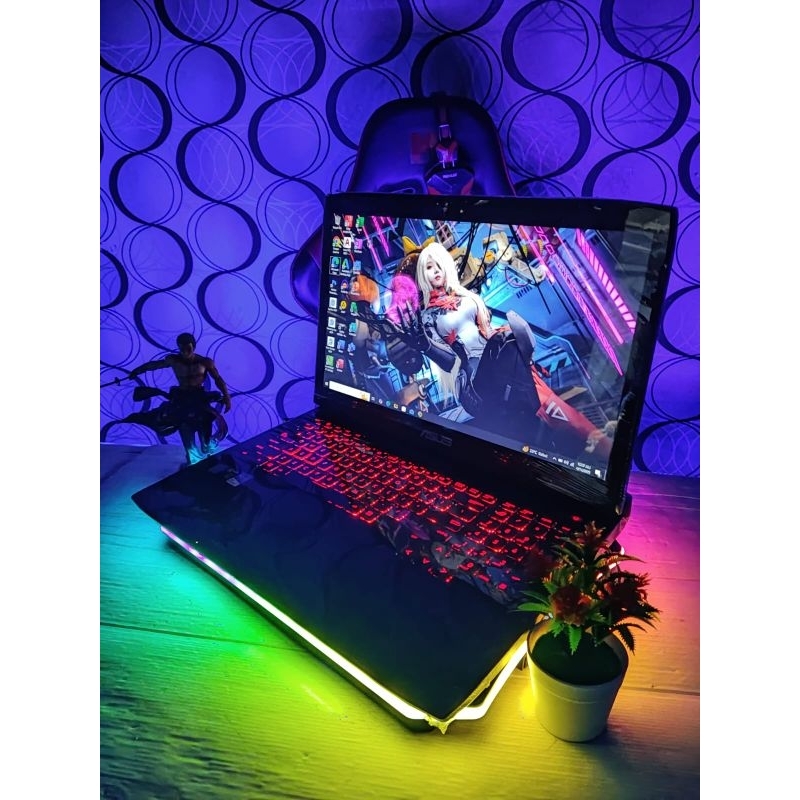 Laptop Gaming Asus Rog G751 Cire i7 Ram 16gb Ssd+Hdd Vga Nvidia Siap Pakai COD