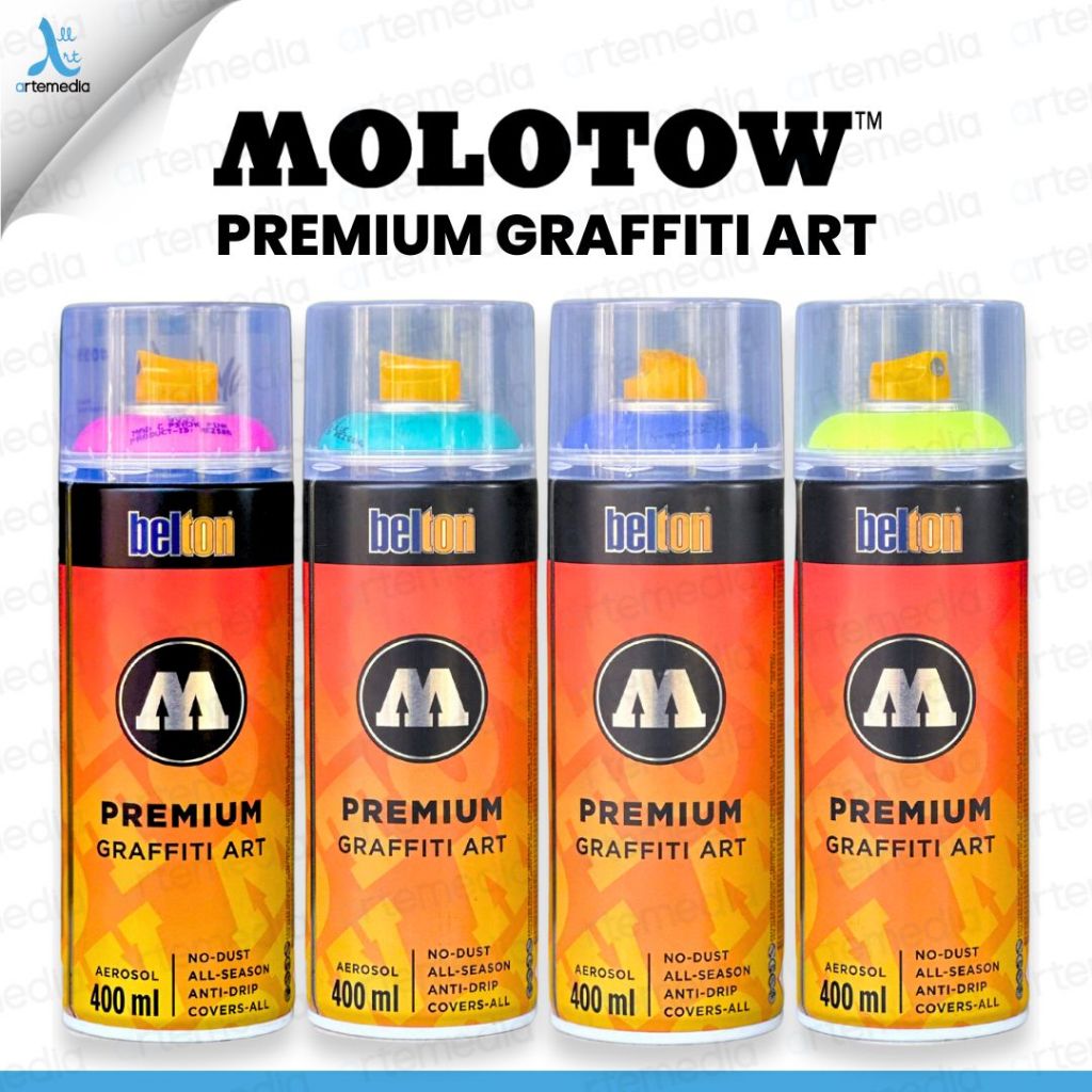 

Molotow Premium Spray Paint 400ml Cat Semprot Street Art, Graffiti & Mural 01/02