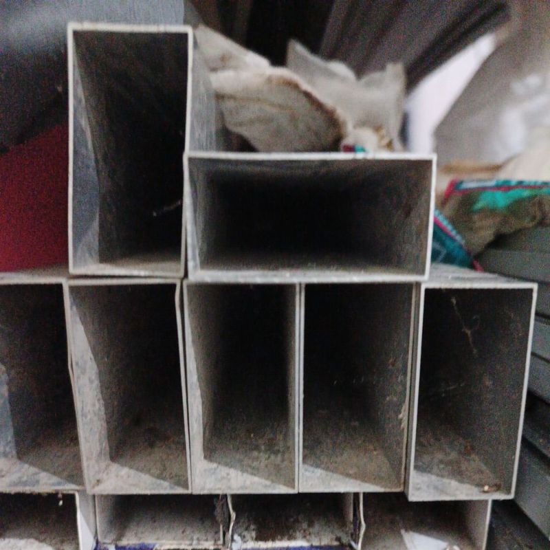 pipa kotak/hollow/sipatan 25 x 50 mm (1" x 2") per meter.