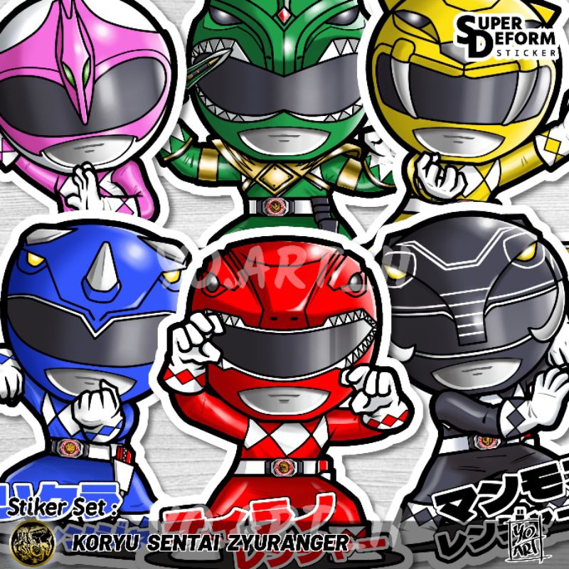

Stiker Set - Super Sentai Series vol.16 - Kyouryuu Sentai ZYURANGER