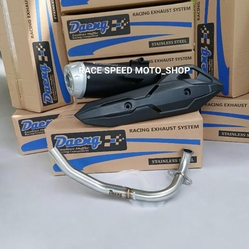 KENALPOT STANDAR RACING DAENG PCX150 / PCX160 / VARIO NEW 125 /  VARIO NEW150 / ADV150 / ADV160