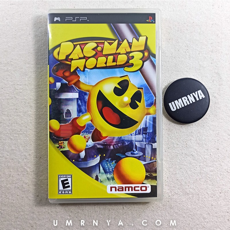 Kaset PSP UMD Pac-Man World 3 CD Disk Game PS Games PacMan Pac Man Portable