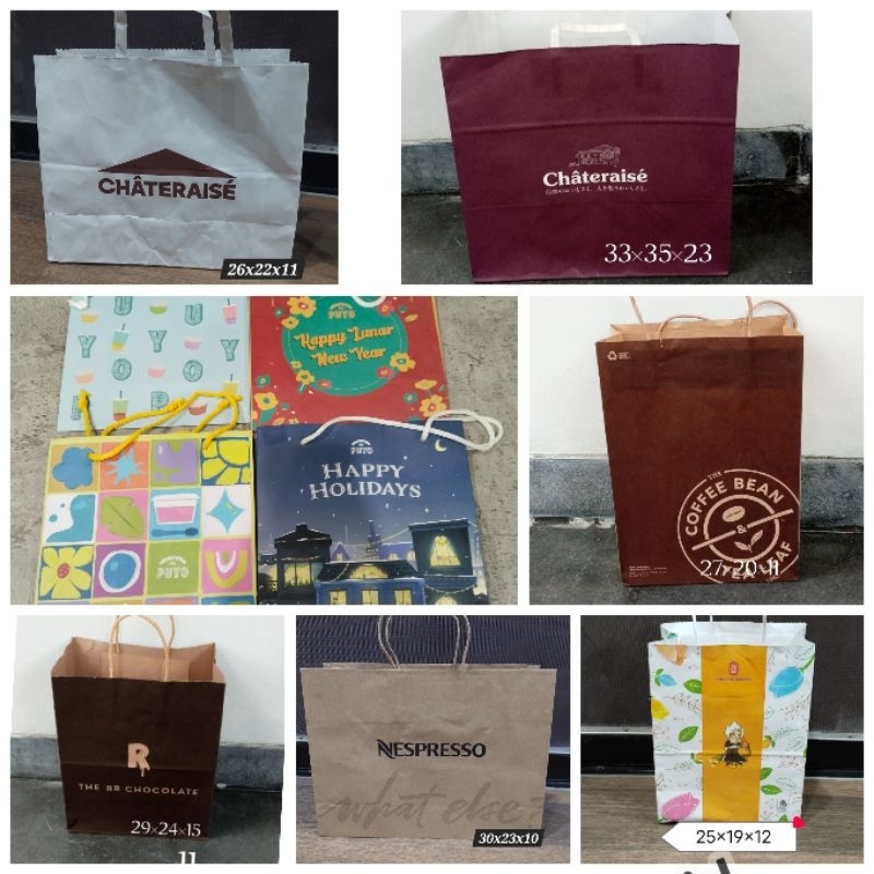 

TAS PB A - PAPER BAG RESTO RESTAURANT COFFEE SHOP BAKERY - HOLLAND BANBAN XINFUTANG CHATERAISE RR CHOCOLATE SOUR SALLY MAXX COFFEE BEAN REJUVE