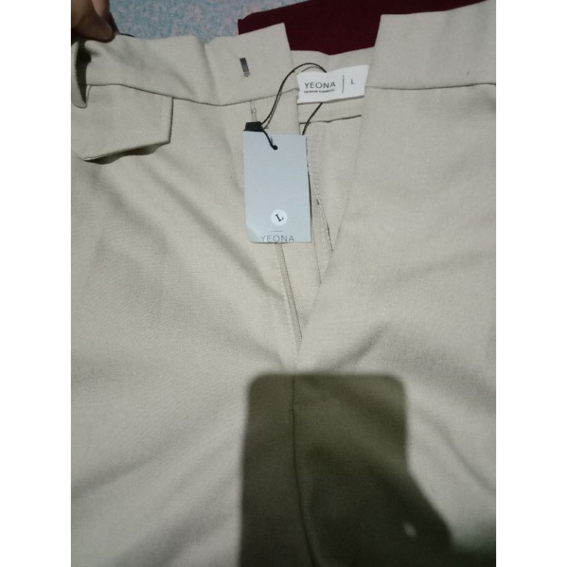 ORO PANTS BY YEONA (warna beige)