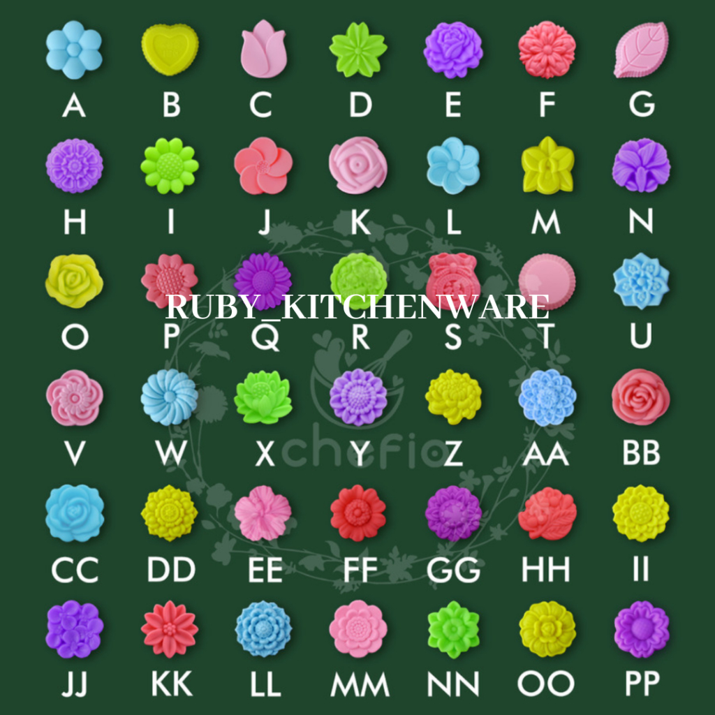 Chefio Cetakan Silikon Mini Putu Ayu Puding Kue Talam Muffin Sabun