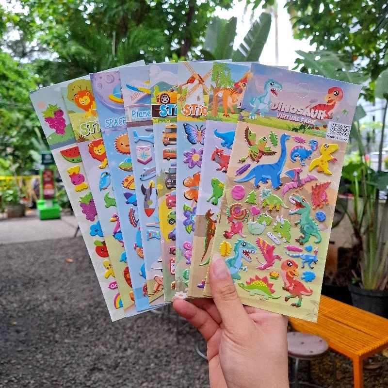 

Sticker Timbul Gambar Tempel Stiker Anak Karakter Dinosaurus Dinosaur 2