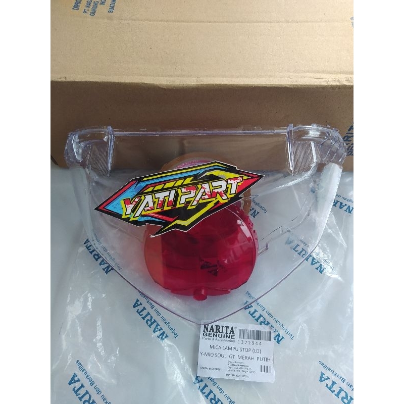 KACA MIKA LAMPU BELAKANG MIO SOUL GT 125 MERAH PUTIH