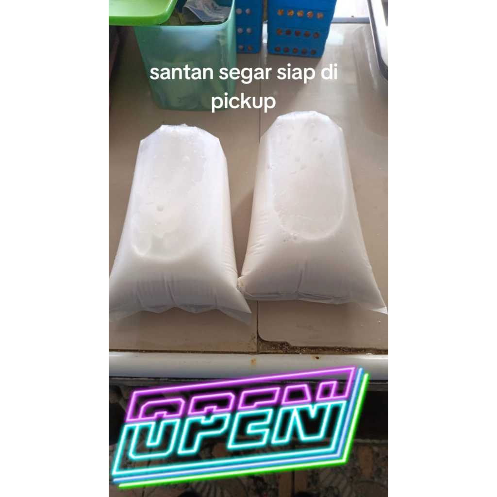 

Santan kelapa murni segar dari 1 buah Kelapa 1000 ml - Nusantara74