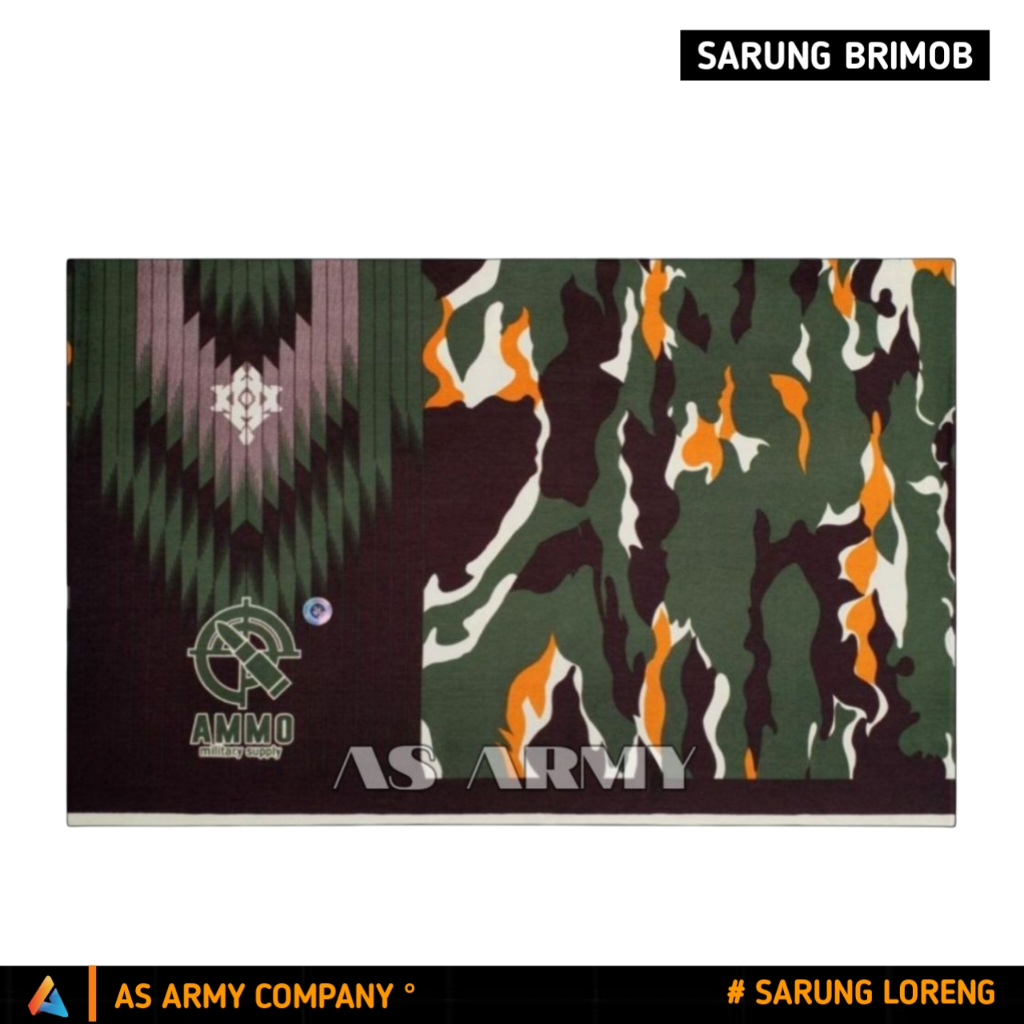 Sarung TNI Motif Loreng Brimob Standar AMMO Sarung Doreng ARMY
