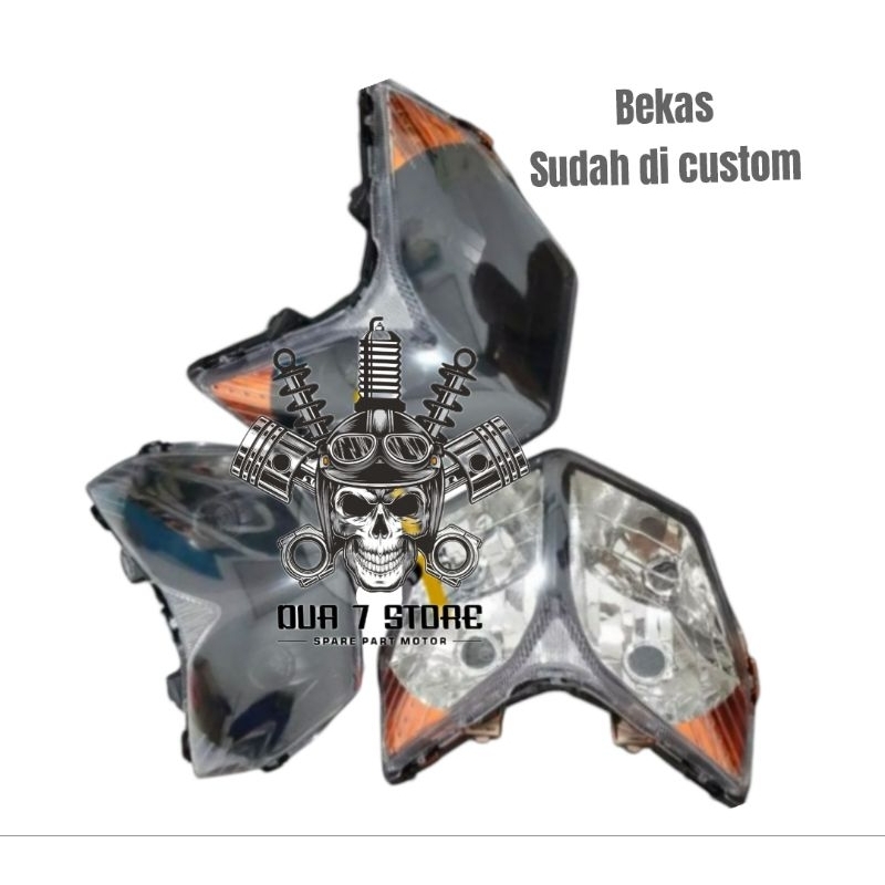 reflektor lampu depan supra x 125 batman original