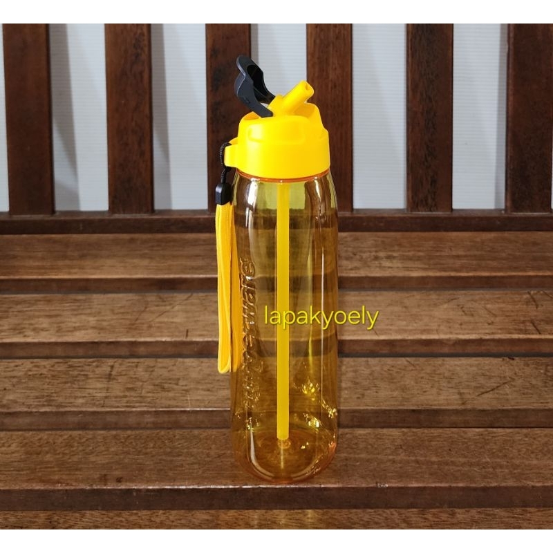 botol minum kristal h2go 750ml with straw tupperware
