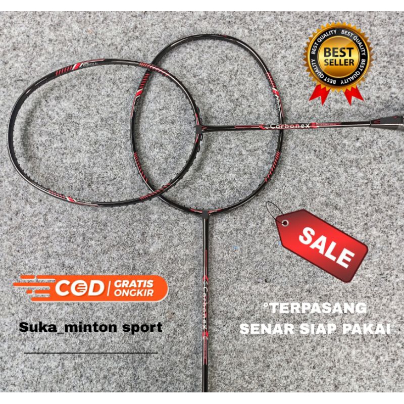 RAKET BADMINTON CARBONEX 30 lbs Limited edision Bonus Tas Dan Grip