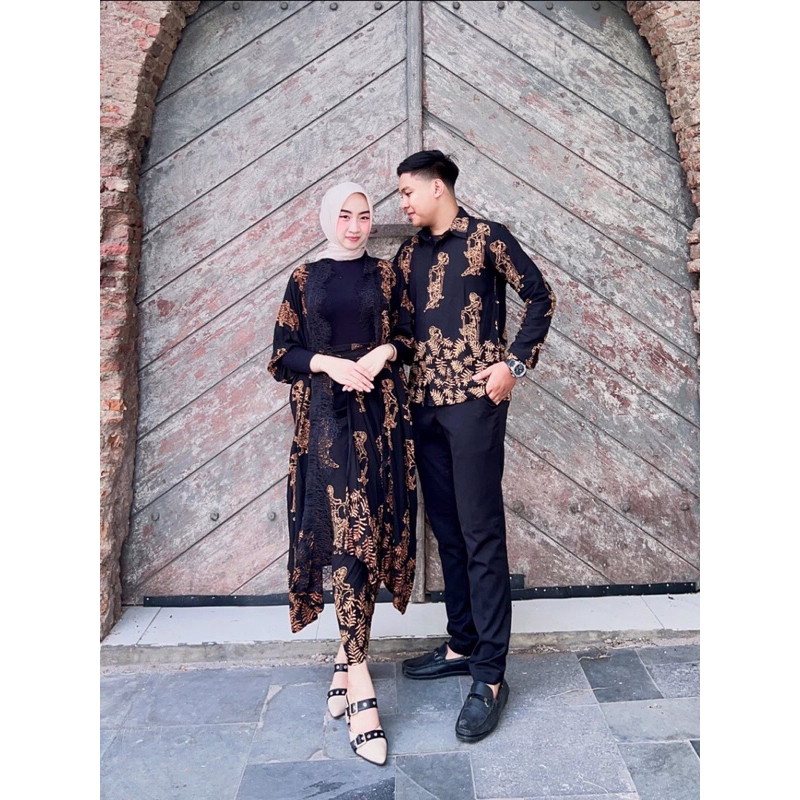 Set Couple Batik Wayang Andini + Kemeja Wayang