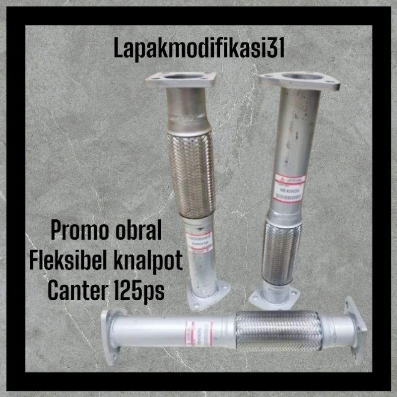 promo pipa fleksibel knalpot canter 125ps-110ps-136ps / knalpot Mitsubishi canter turbo / fleksibel 