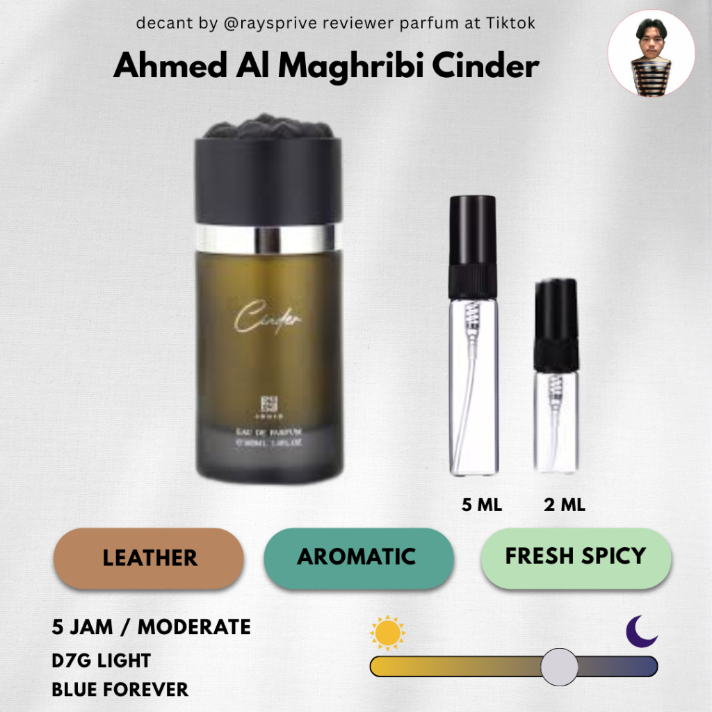 Decant Parfum Ahmed Al Maghribi Cinder