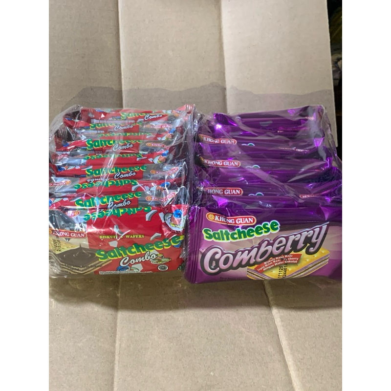 

Khong Guan Saltcheese Combo Renceng isi 10 x 17gr