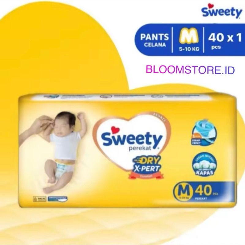 SWEETY Bronze Popok Perekat Tape Taped Extra Ekstra Dry Kering Xpert X-pert Comfort Murah Promo Term