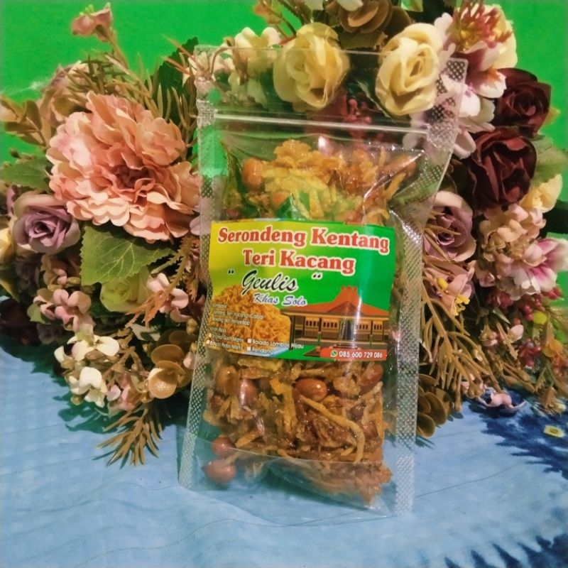 

Serondeng kentang teri kacang Rasa Balado pedas manis