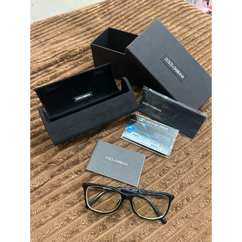 PRELOVED - frame original D&G by optik seis DOLCE&GABBANA glasses kacamata dolce & gabbana black sem