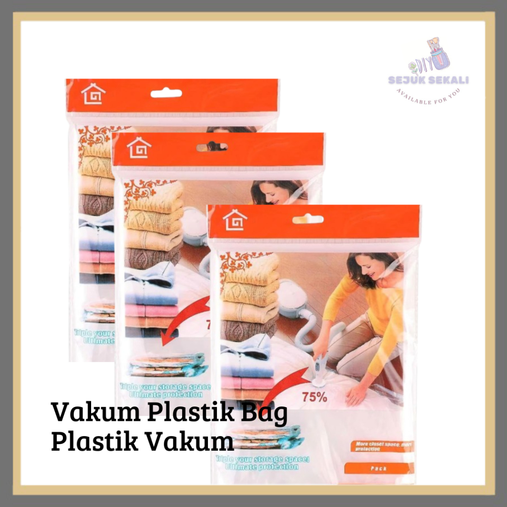 Vakum Bag Plastik Vakum Kantong Plastik Vakum Baju Storage Bag