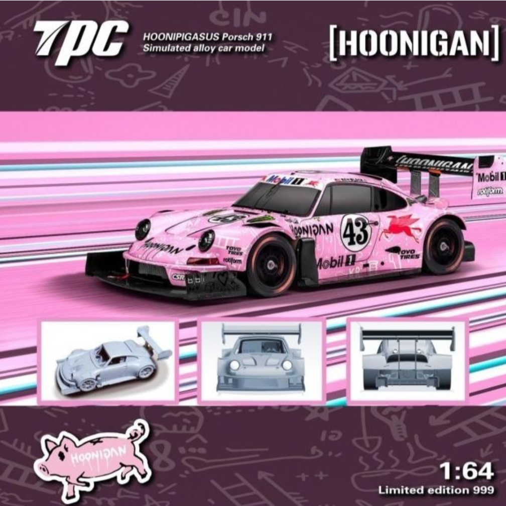 TPC 1/64 Ken Block Porsche 911 Svrsr Hoonipigasus Pink