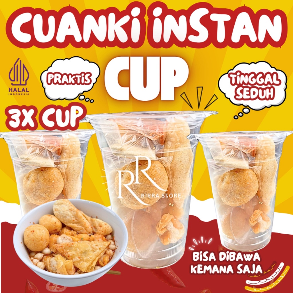 

CUANKI INSTAN KEMASAN CUP ISI 3 - KEMASAN PRAKTIS