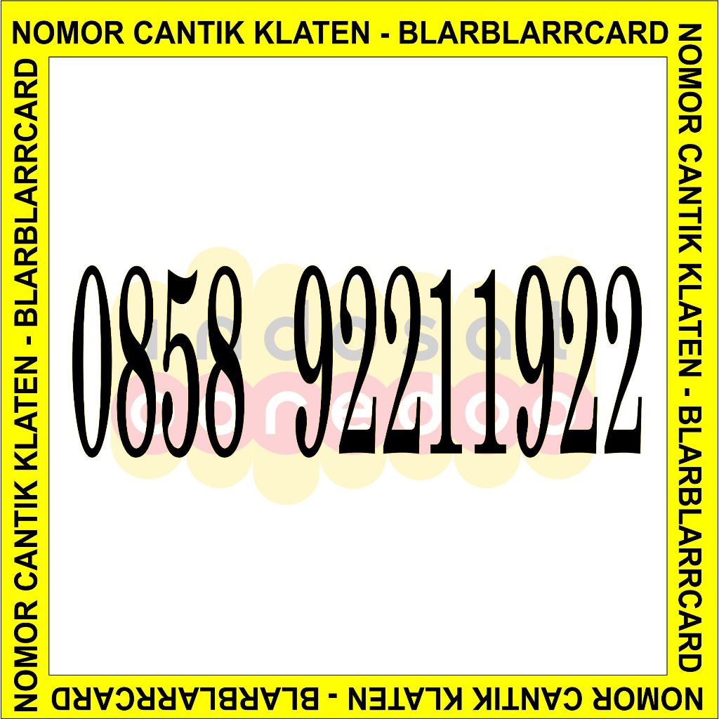 Kartu Perdana Nomer / Nomor Cantik Telkomsel 1922 - Simpati PSHT 1922 - Indosat IM3 1922