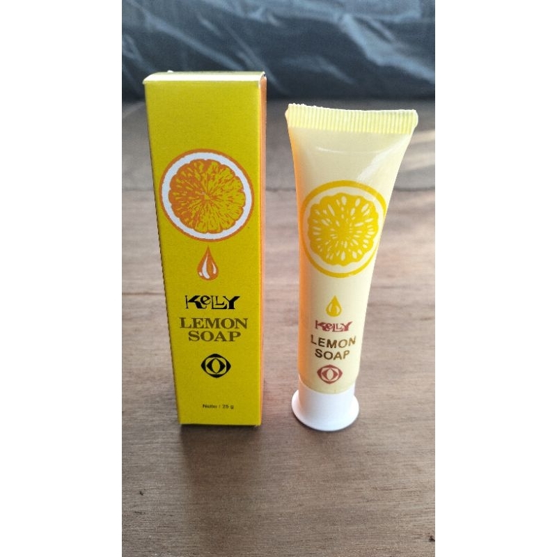 KELLY LEMON SOAP 25G ORIGINAL, kelly soap, kelly sabun muka, sabun muka kelly