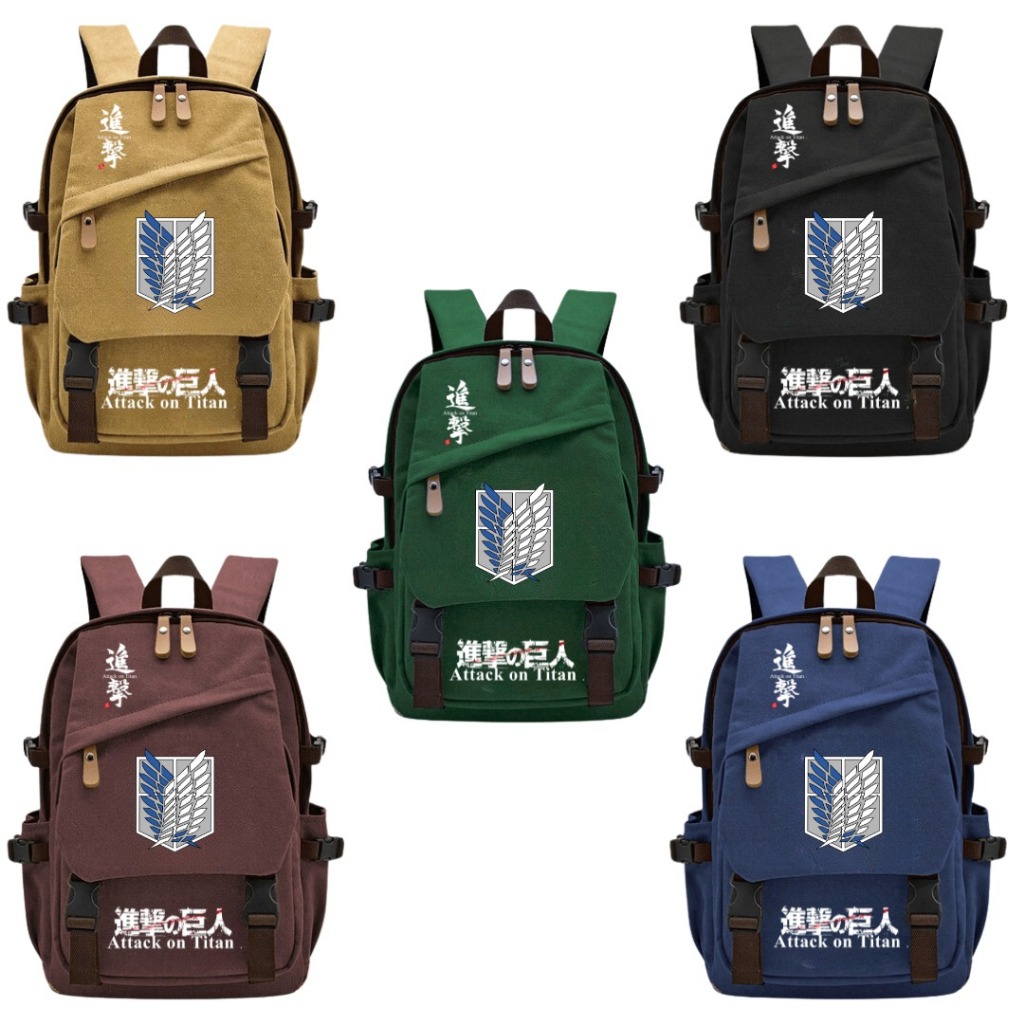 Ransel Laptop Wanita Tas Anime AOT