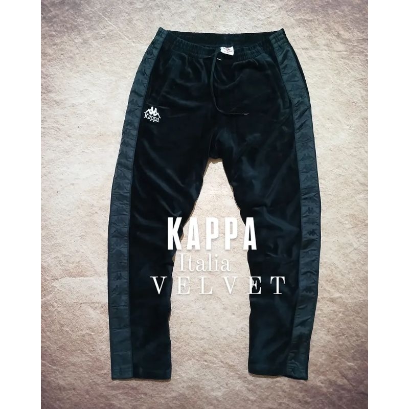 celana trenning KAPPA bahan velvet like new bekas second preloved