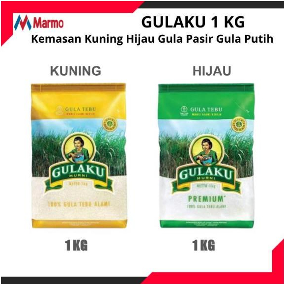 

Gula Pasir Gulaku 1kg Kuning Hijau