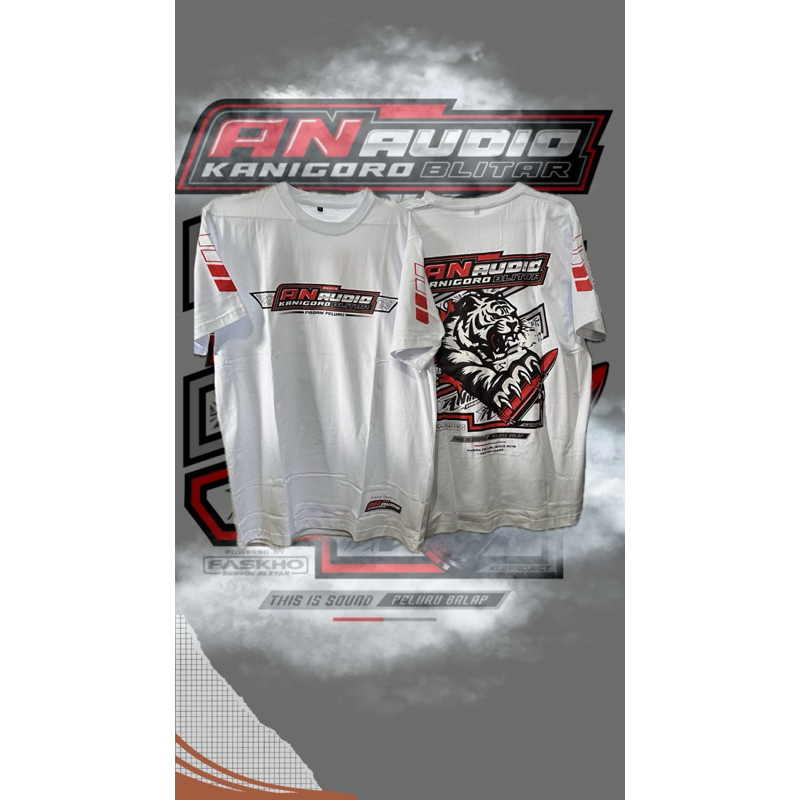 kaos AN AUDIO original putih