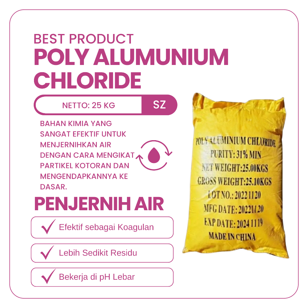 Poly Alumunium Chloride PAC 1 Zak 25 Kg