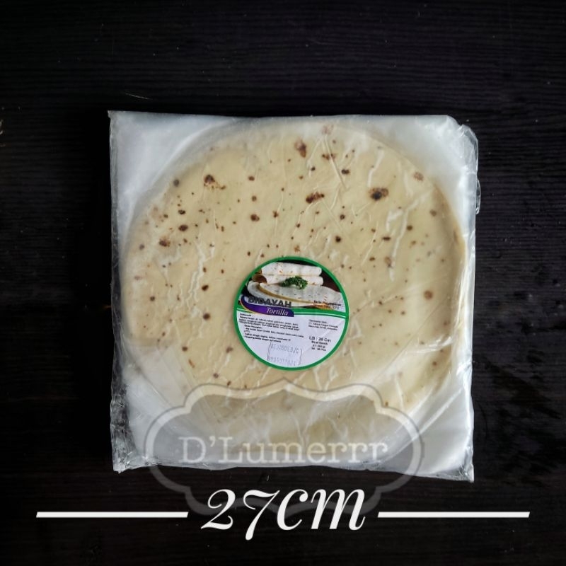 

Tortilla Tortila Kulit Kebab Premium Sahara Bidayah 27cm (20 pcs)