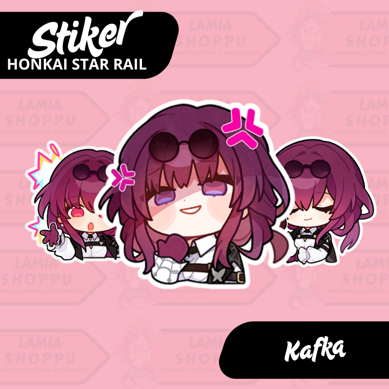 

Stiker Honkai Star Rail Kafka | Sticker Kafka HSR | Merch Anime Game Vinyl Anti Air