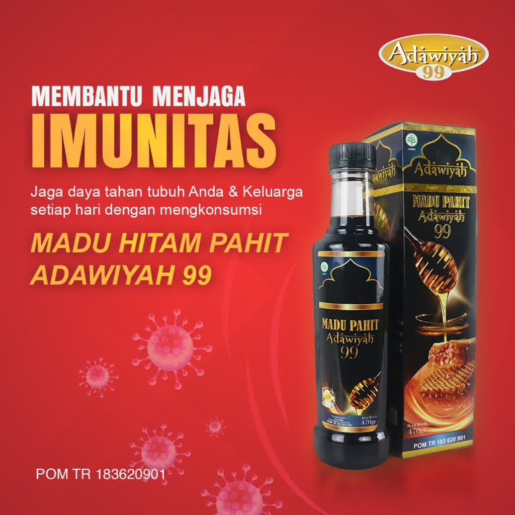 

Madu Pahit Adawiyah 99 | Madu Hitam Herbal Diabetes Asam Urat Kolesterol rematik Ukuran 450 ML