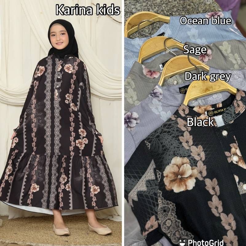 Gamis Dress  Anak Perempuan Terbaru Karina - Olivia MJ