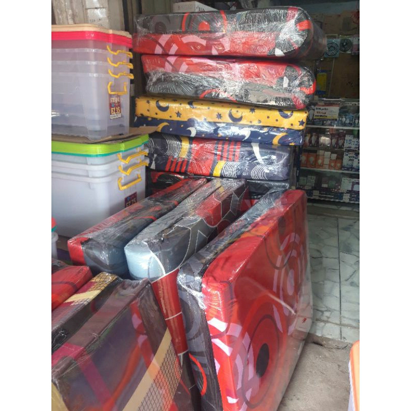 kasur busa /kasur busa single/kasur lipat kecil  +bantal