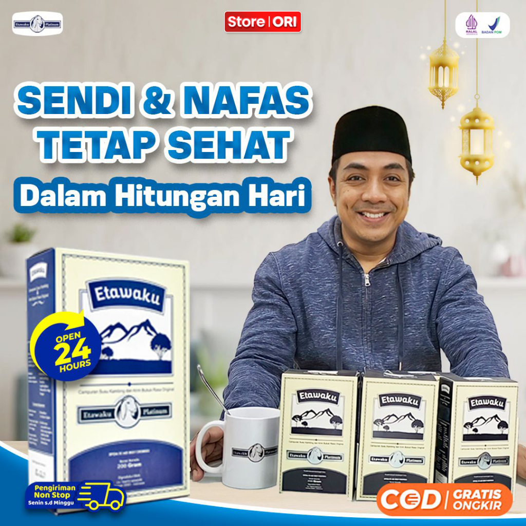 

Etawaku Platinum - Susu Kambing Etawa Ampuh Atasi Masalah Pernafasan Batuk Berlendir Asma Isi 200 gr Ori