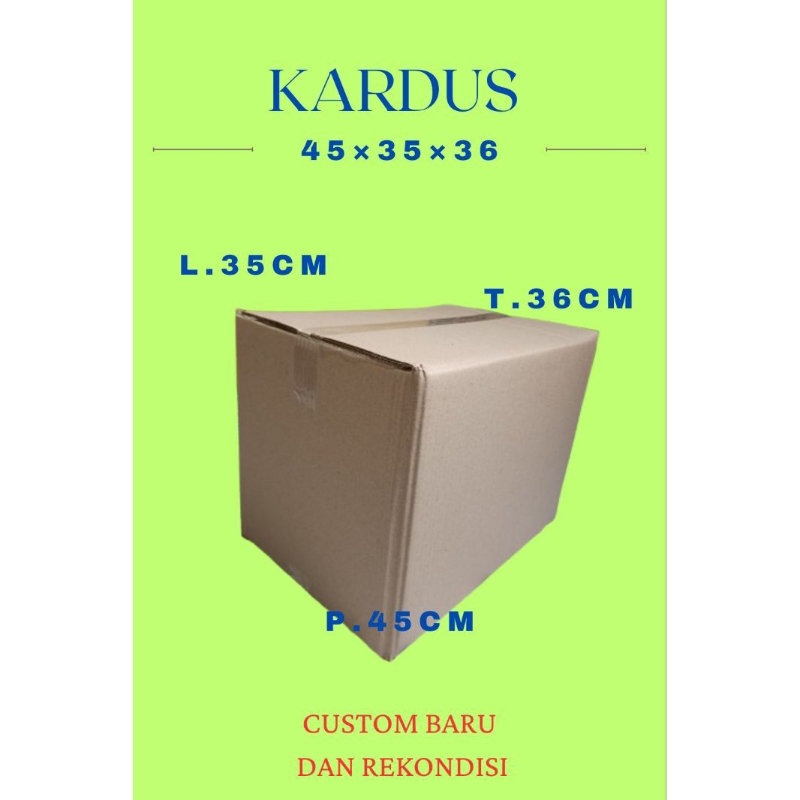 

kardus ukuran 45×35×36 bestseller cocok banget untuk berbagai keperluan abda