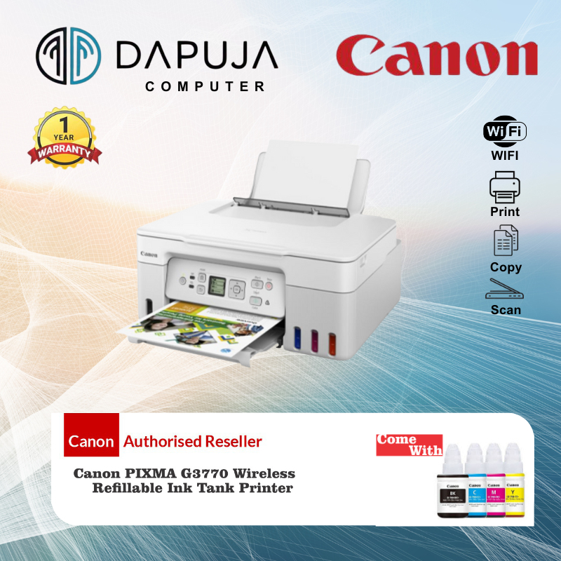 Printer Canon G3770 Multifungsi Printer All in One