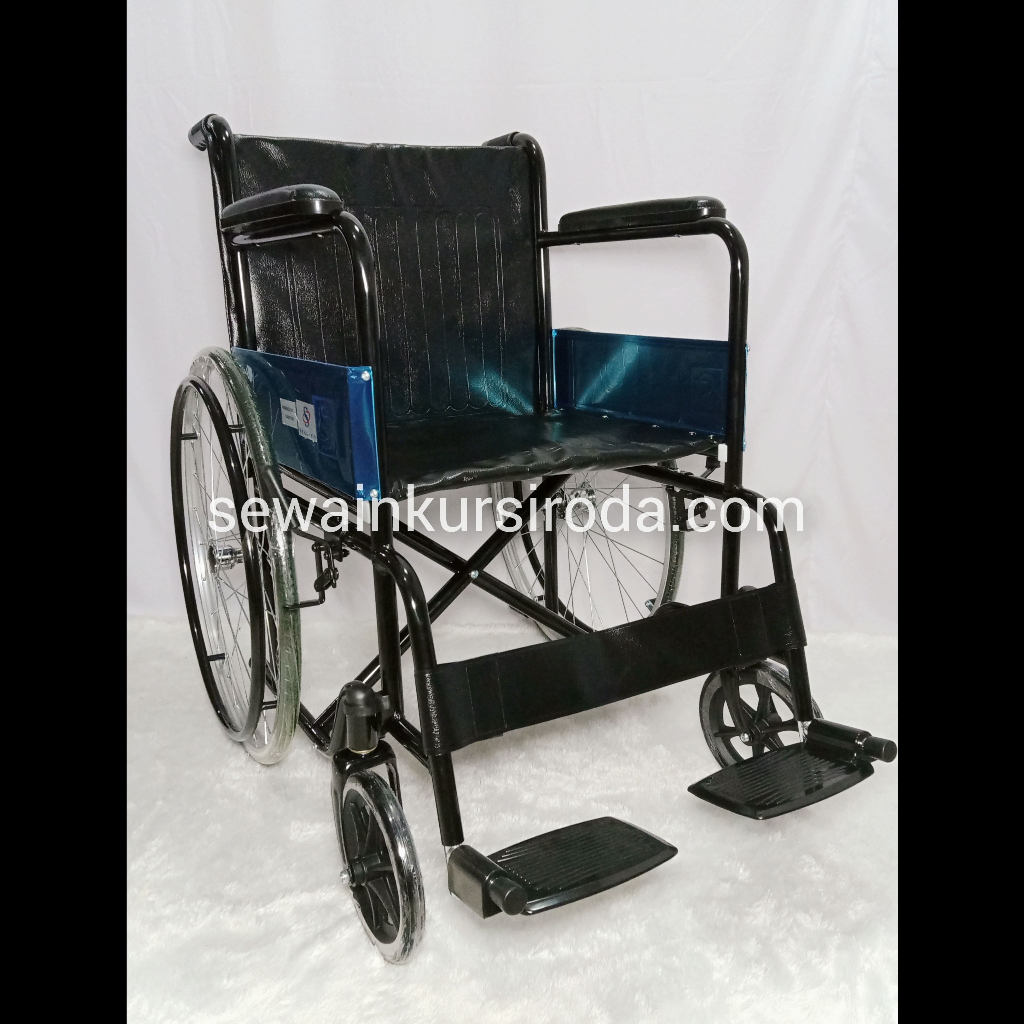 SELLACO WHEELCHAIR VELG RUJI BLACK / Kursi Roda Ruji Hitam / Kursi Roda Standar