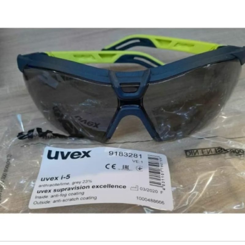 Eye Protection ART 9183281 I-5 Safety SPECTACLES UVEX / Kacamata Uvex 9183281