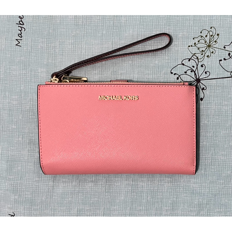 Dompet MK ORI jetset double zip wrislet