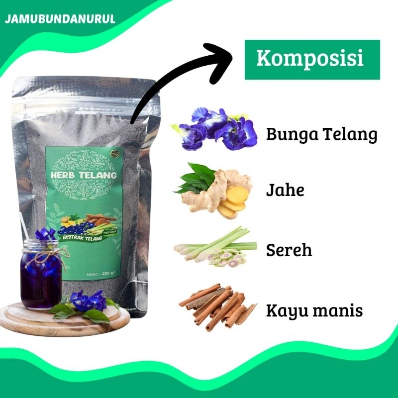 

BUNGA TELANG INSTAN ISI 250G