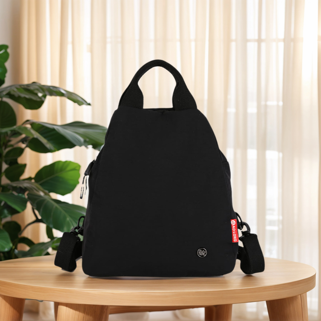 paket hemat aolong ransel erika 1051# - tas ransel wanita cantik backpack cewek bahan parasut anti