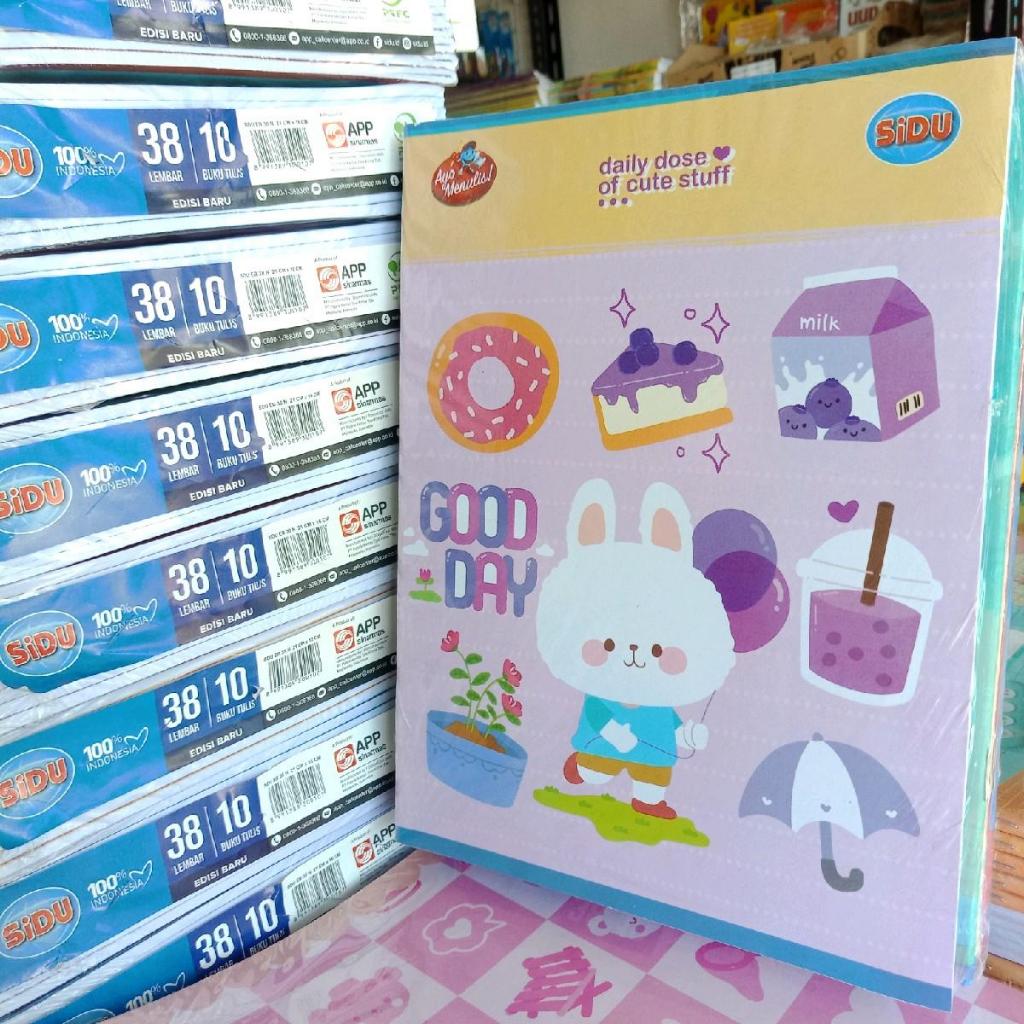 

Buku Tulis Sidu 38 Lembar - 1 Pack Isi 10 Buku